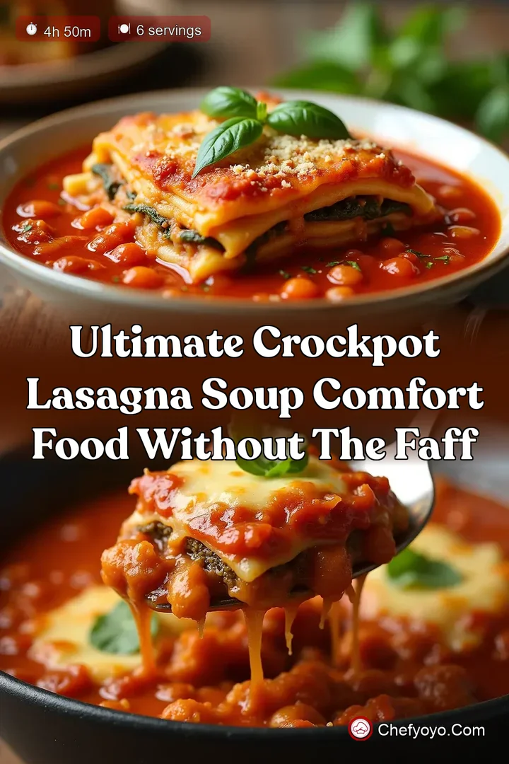 Ultimate Crockpot Lasagna Soup Comfort Food Without the Faff