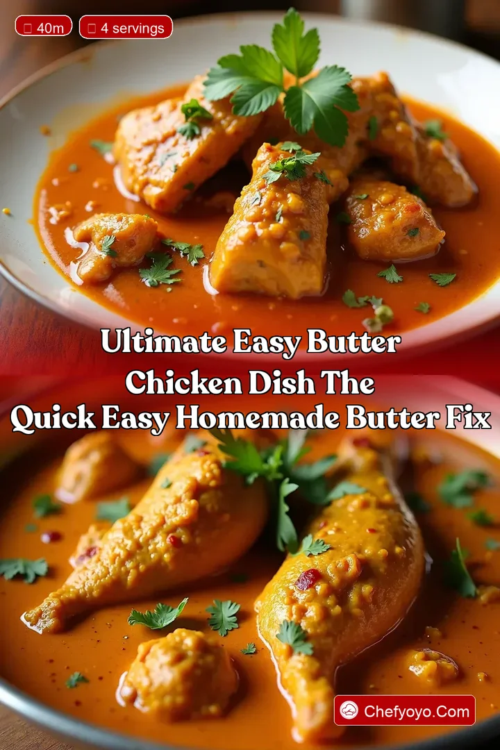 Ultimate Easy Butter Chicken Dish The Quick Easy Homemade Butter Fix