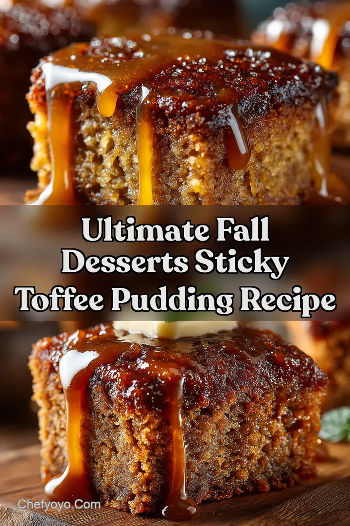 Ultimate Fall Desserts Sticky Toffee Pudding Recipe