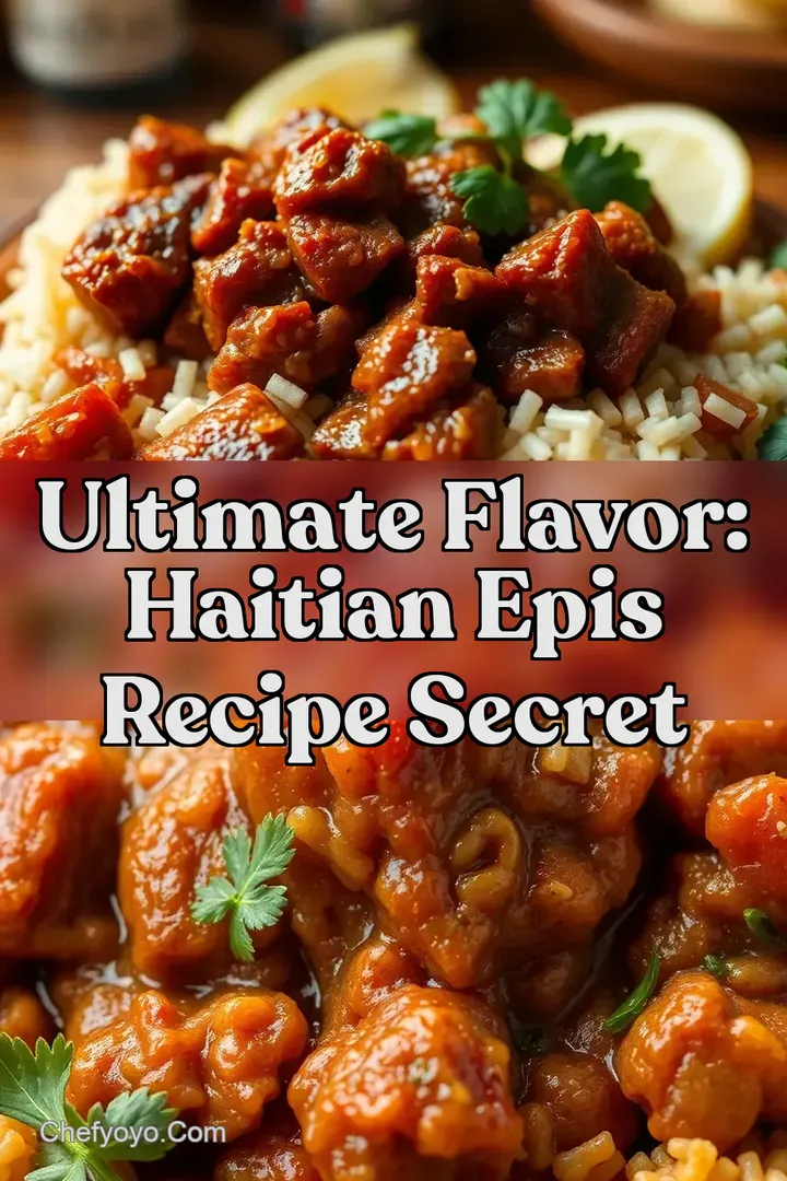 Ultimate Flavor: Haitian Epis Recipe Secret