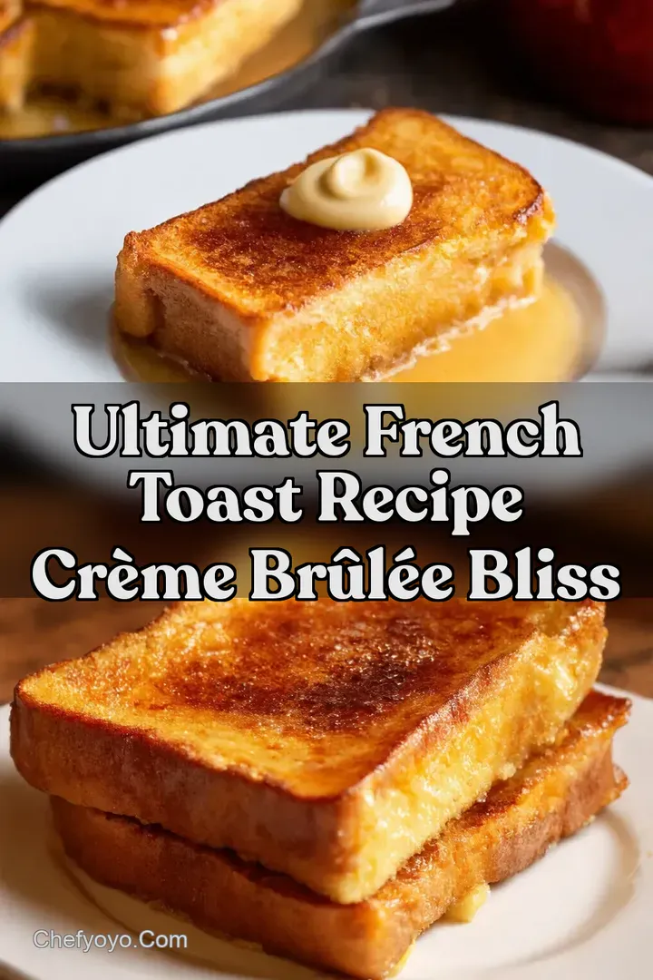 Ultimate French Toast Recipe Crème Brûlée Bliss : PIN FOR LATER Ultimate French Toast Recipe Crème Brûlée Bliss