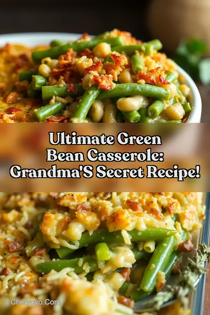 Ultimate Green Bean Casserole: Grandma' s Secret Recipe! : PIN FOR LATER Ultimate Green Bean Casserole: Grandma' s Secret Recipe!