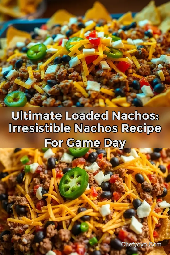 Ultimate Loaded Nachos: Irresistible Nachos Recipe for Game Day