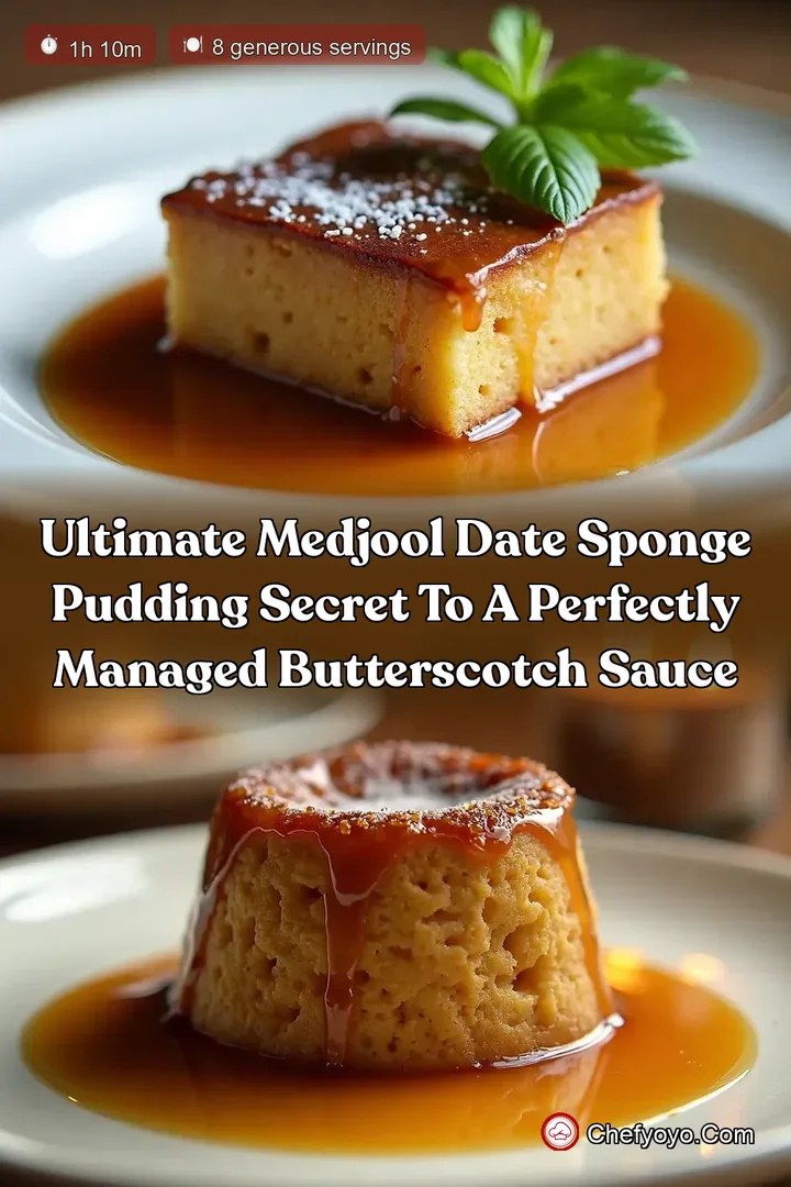 Ultimate Medjool Date Sponge Pudding Secret to a Perfectly Managed Butterscotch Sauce