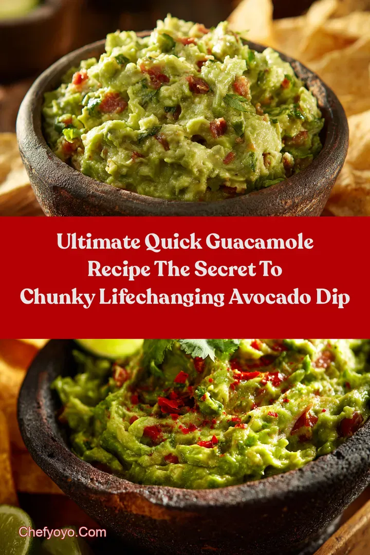 Ultimate Quick Guacamole Recipe The Secret to Chunky LifeChanging Avocado Dip