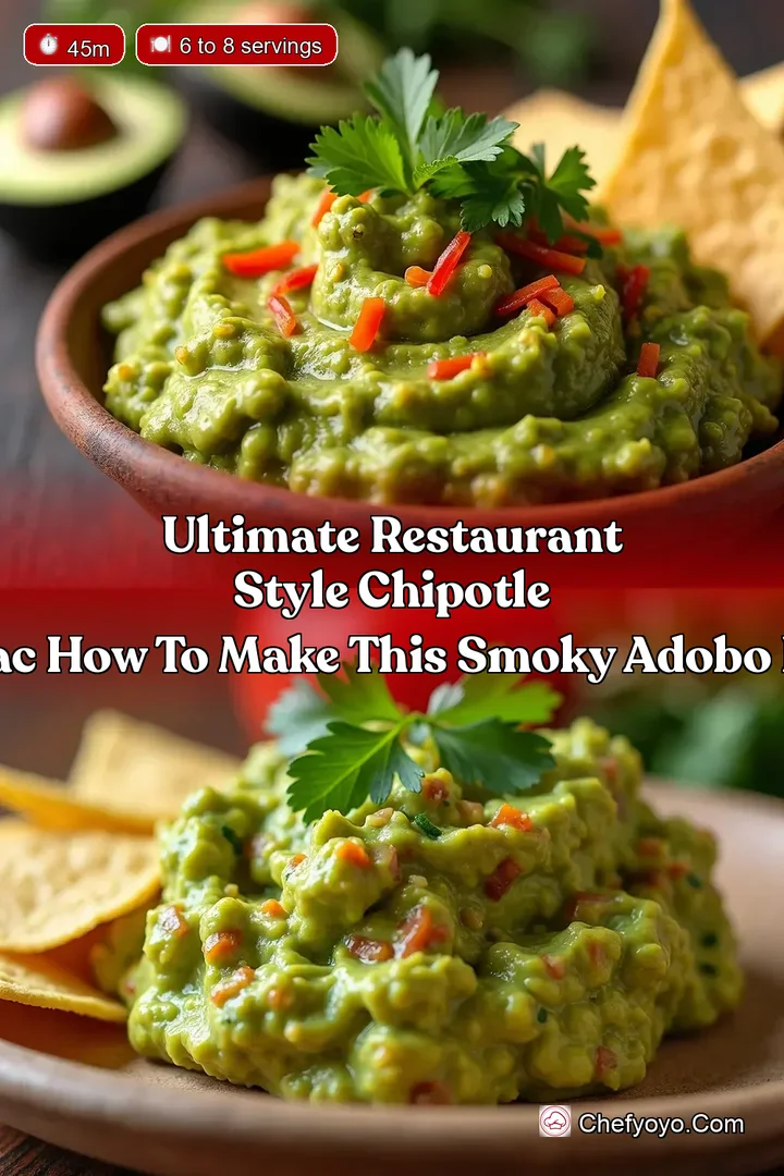 Ultimate Restaurant Style Chipotle Guac How To Make This Smoky Adobo Dip