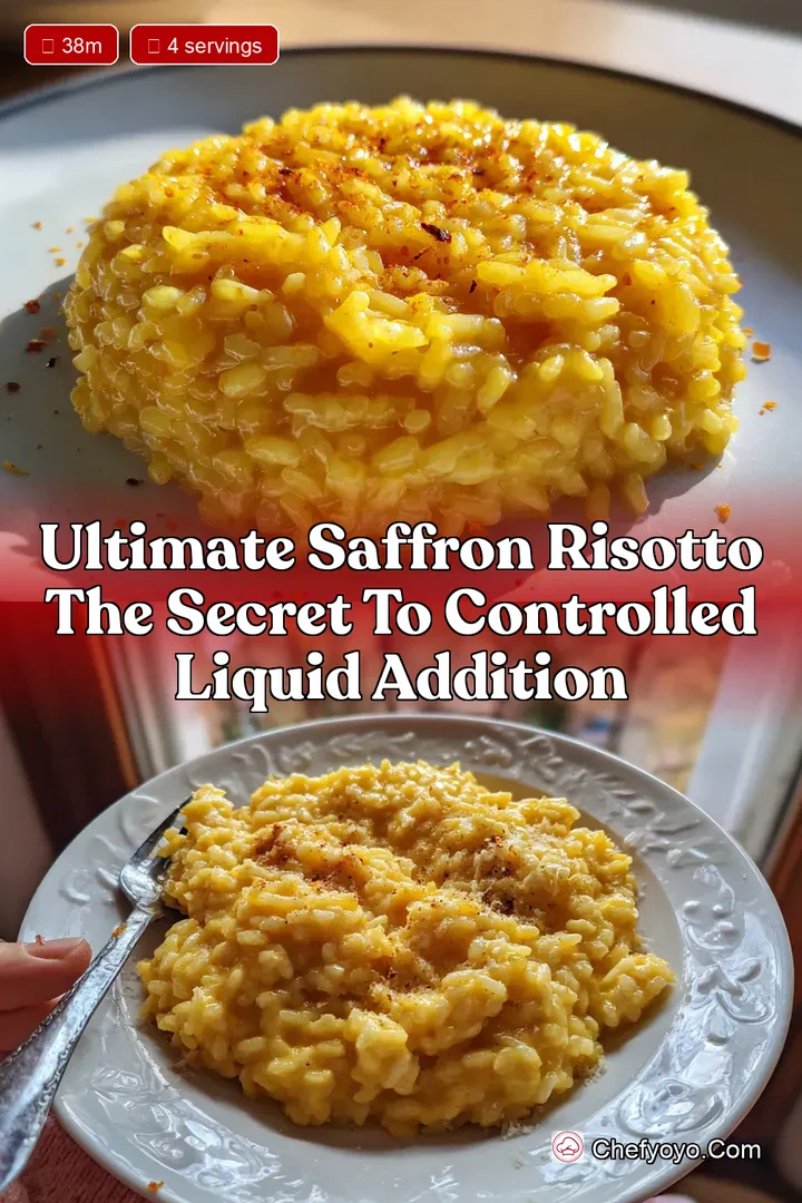 Ultimate Saffron Risotto The Secret to Controlled Liquid Addition