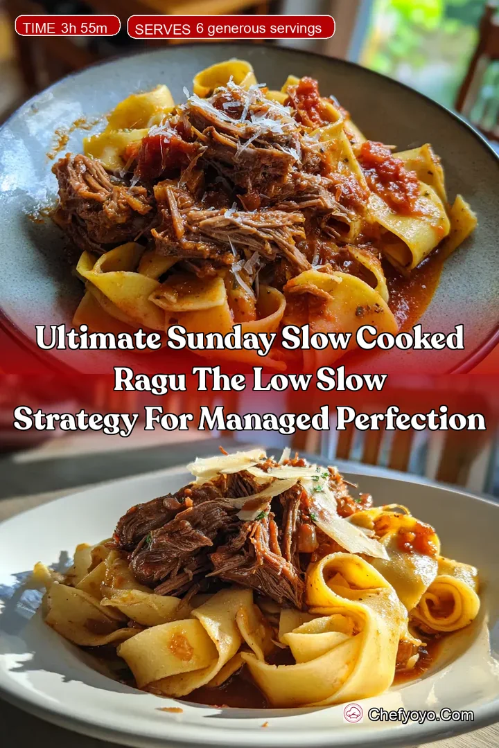 Ultimate Sunday Slow Cooked Ragu The Low Slow Strategy for Managed Perfection