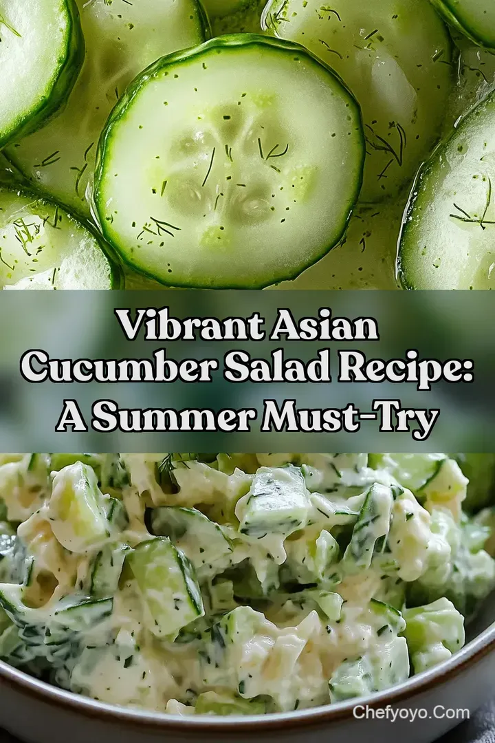 Vibrant Asian Cucumber Salad Recipe: A Summer Must-Try