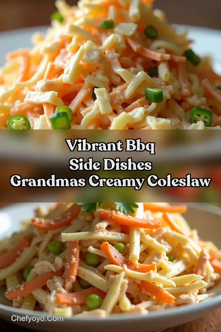Vibrant BBQ Side Dishes Grandmas Creamy Coleslaw