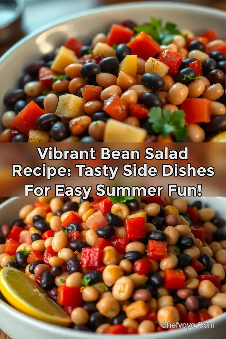 Vibrant Bean Salad Recipe: Tasty Side Dishes For Easy Summer Fun!