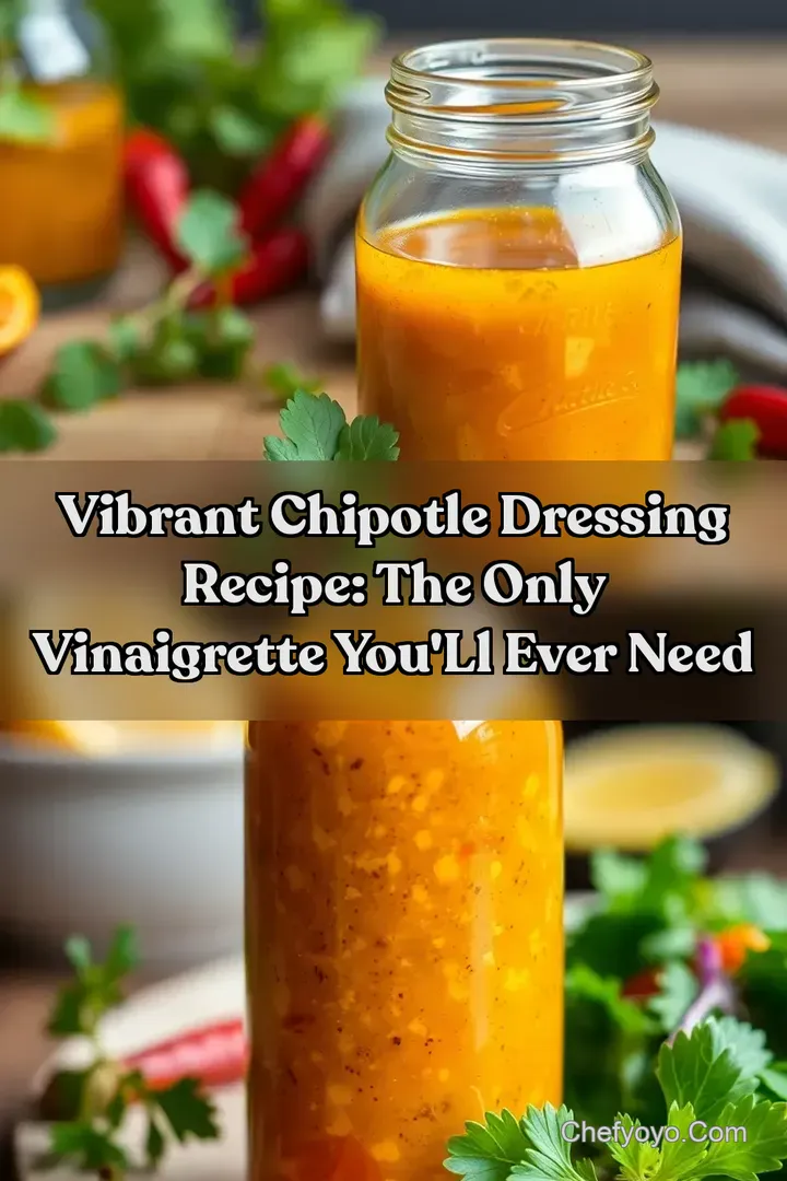 Vibrant Chipotle Dressing Recipe: The Only Vinaigrette You ll Ever Need