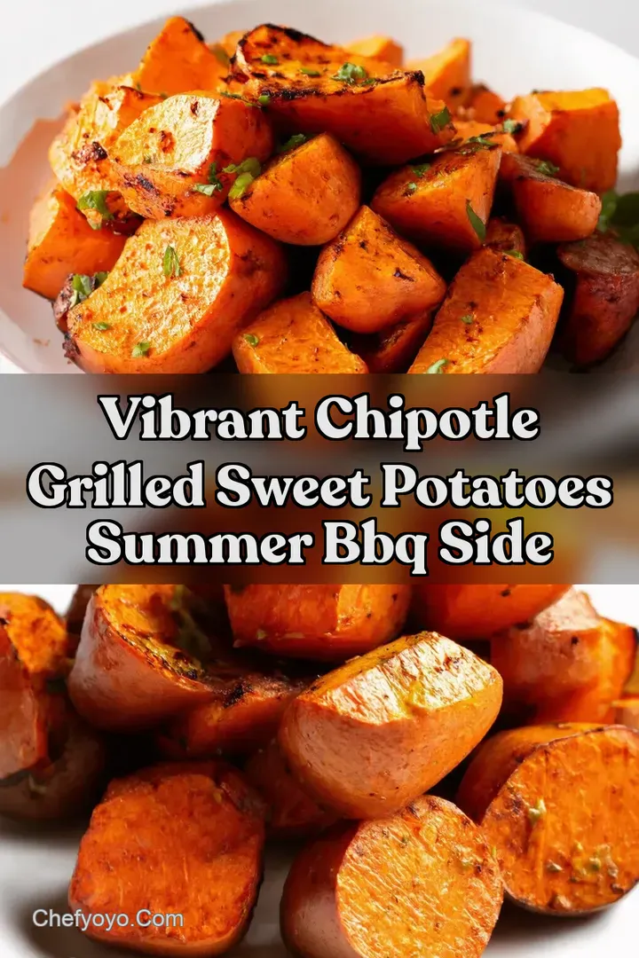 Vibrant Chipotle Grilled Sweet Potatoes Summer BBQ Side