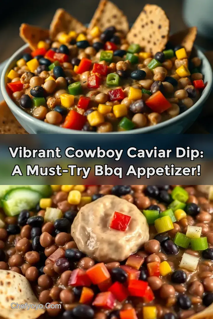 Vibrant Cowboy Caviar Dip: A Must-Try BBQ Appetizer!