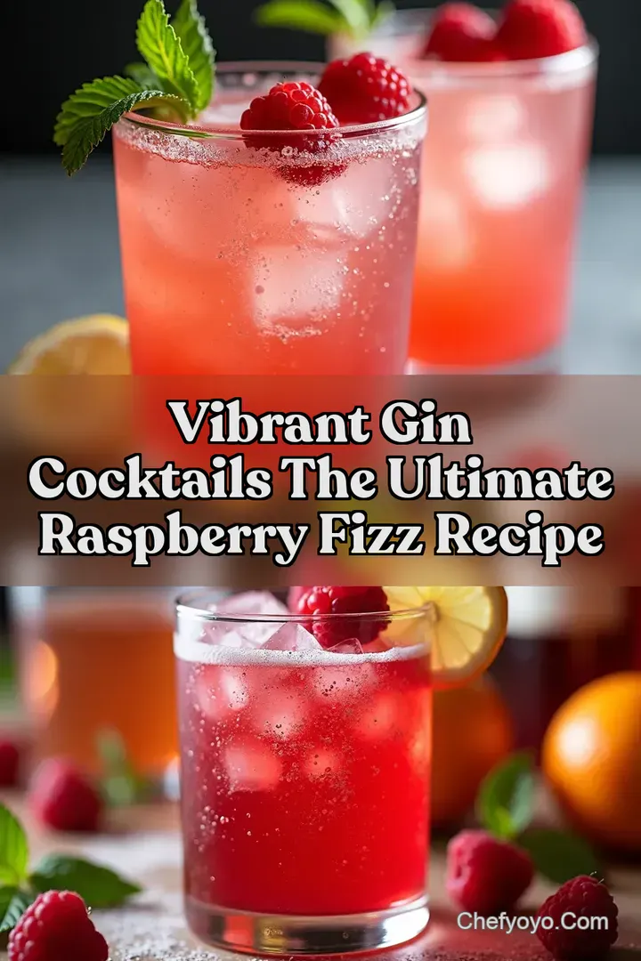 Vibrant Gin Cocktails The Ultimate Raspberry Fizz Recipe