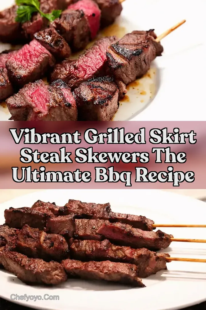 Vibrant Grilled Skirt Steak Skewers The Ultimate BBQ Recipe