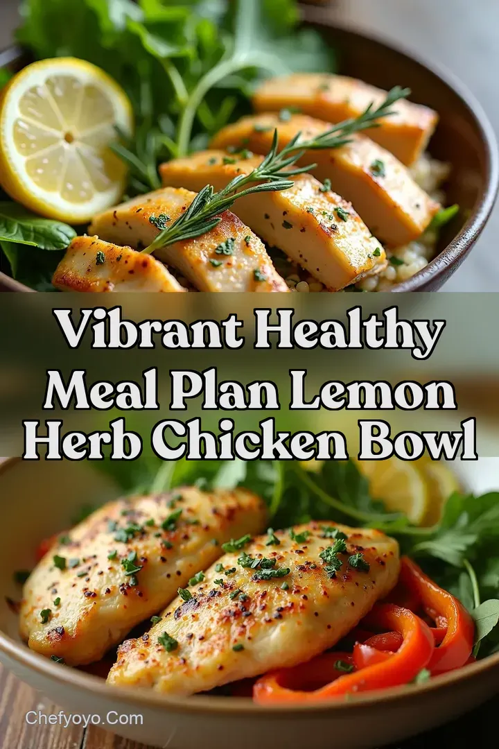 Vibrant Healthy Meal Plan Lemon Herb Chicken Bowl