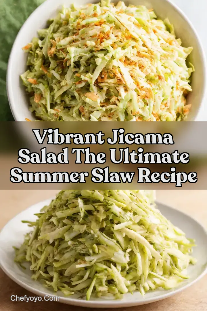 Vibrant Jicama Salad The Ultimate Summer Slaw Recipe : PIN FOR LATER Vibrant Jicama Salad The Ultimate Summer Slaw Recipe