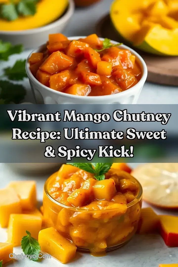 Vibrant Mango Chutney Recipe: Ultimate Sweet & Spicy Kick! : PIN FOR LATER Vibrant Mango Chutney Recipe: Ultimate Sweet & Spicy Kick!
