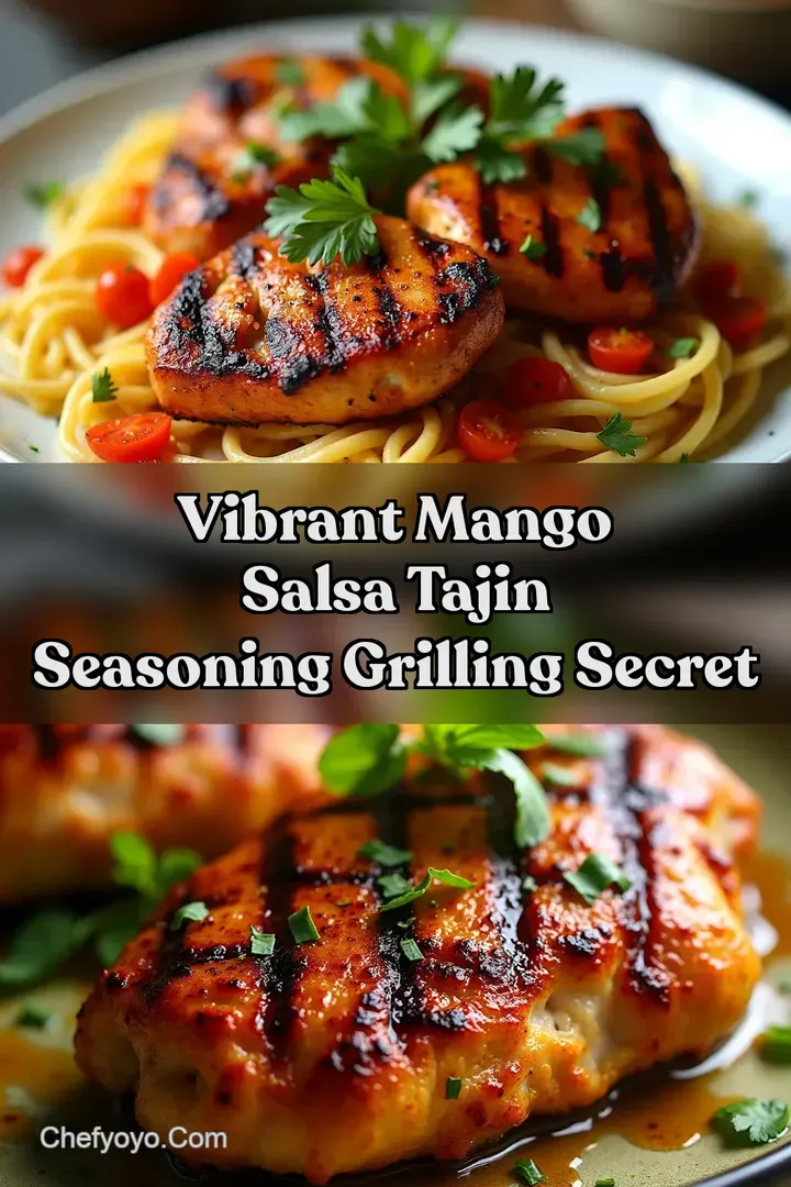 Vibrant Mango Salsa Tajin Seasoning Grilling Secret