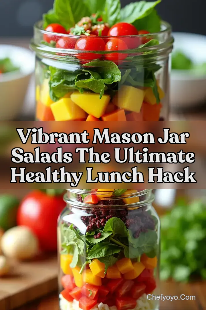 Vibrant Mason Jar Salads The Ultimate Healthy Lunch Hack
