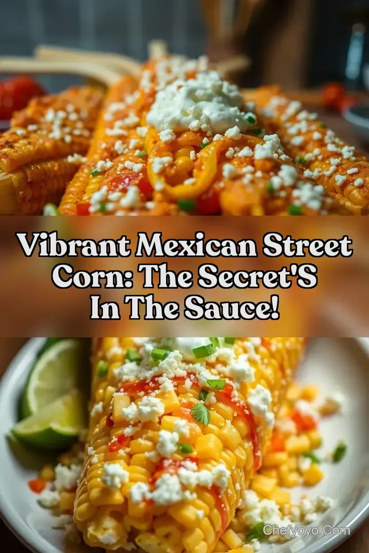 Vibrant Mexican Street Corn: The Secret s In The Sauce!