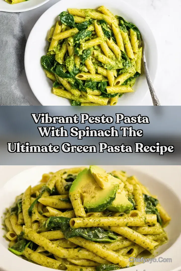 Vibrant Pesto Pasta with Spinach The ULTIMATE Green Pasta Recipe