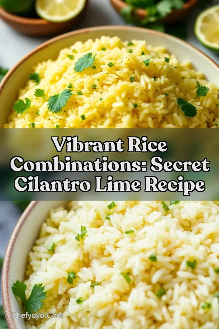 Vibrant Rice Combinations: Secret Cilantro Lime Recipe