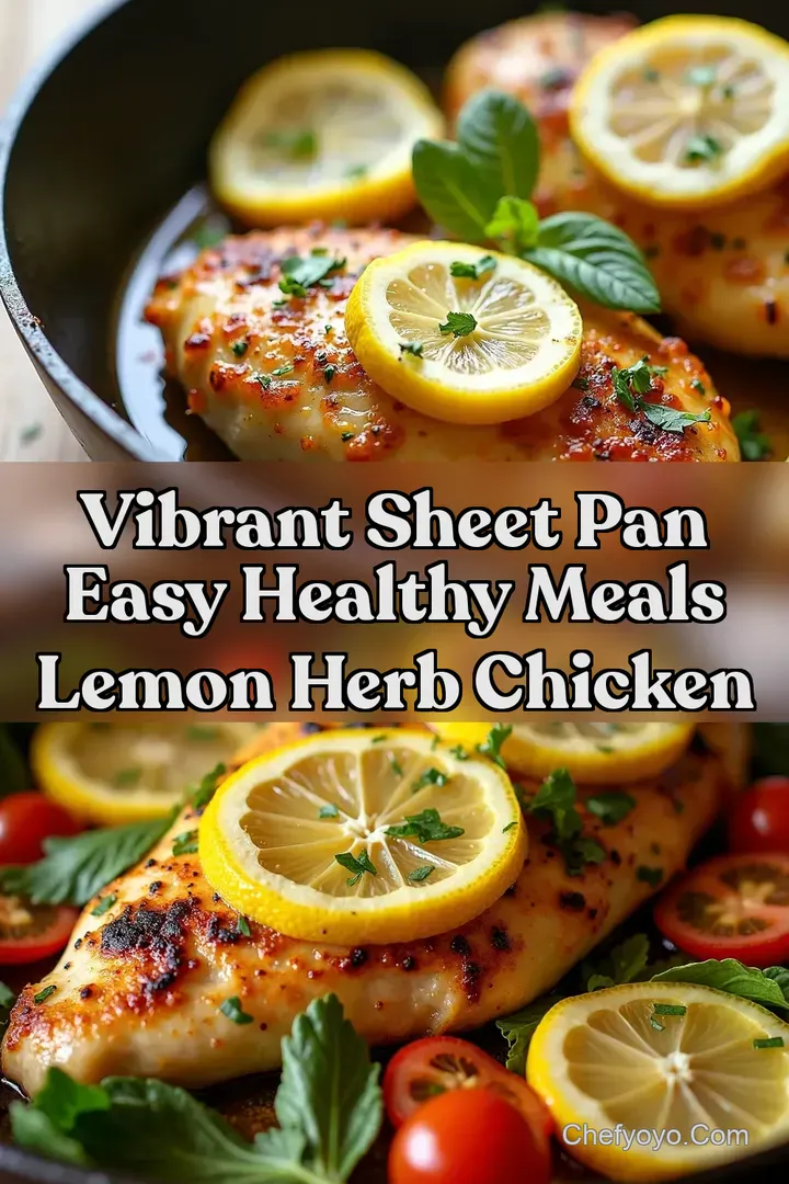 Vibrant Sheet Pan Easy Healthy Meals Lemon Herb Chicken