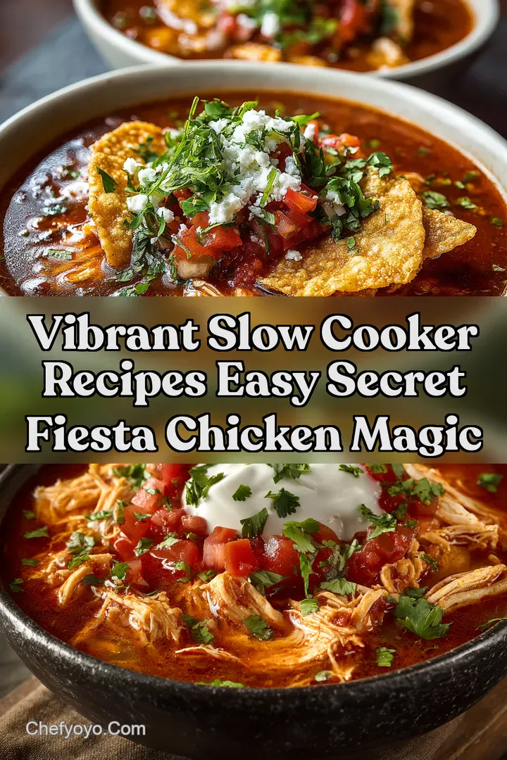 Vibrant Slow Cooker Recipes Easy Secret Fiesta Chicken Magic
