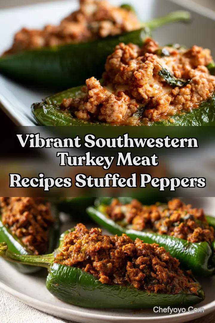 Vibrant Southwestern Turkey Meat Recipes Stuffed Peppers