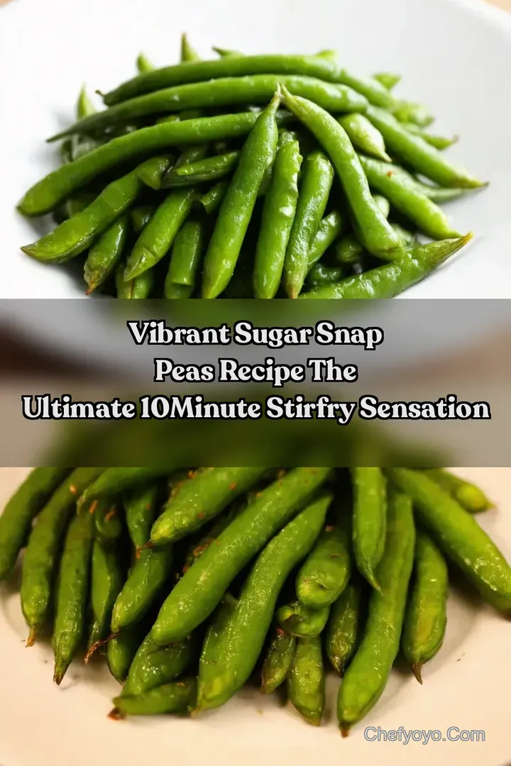 Vibrant Sugar Snap Peas Recipe The Ultimate 10Minute StirFry Sensation : PIN FOR LATER Vibrant Sugar Snap Peas Recipe The Ultimate 10Minute StirFry Sensation