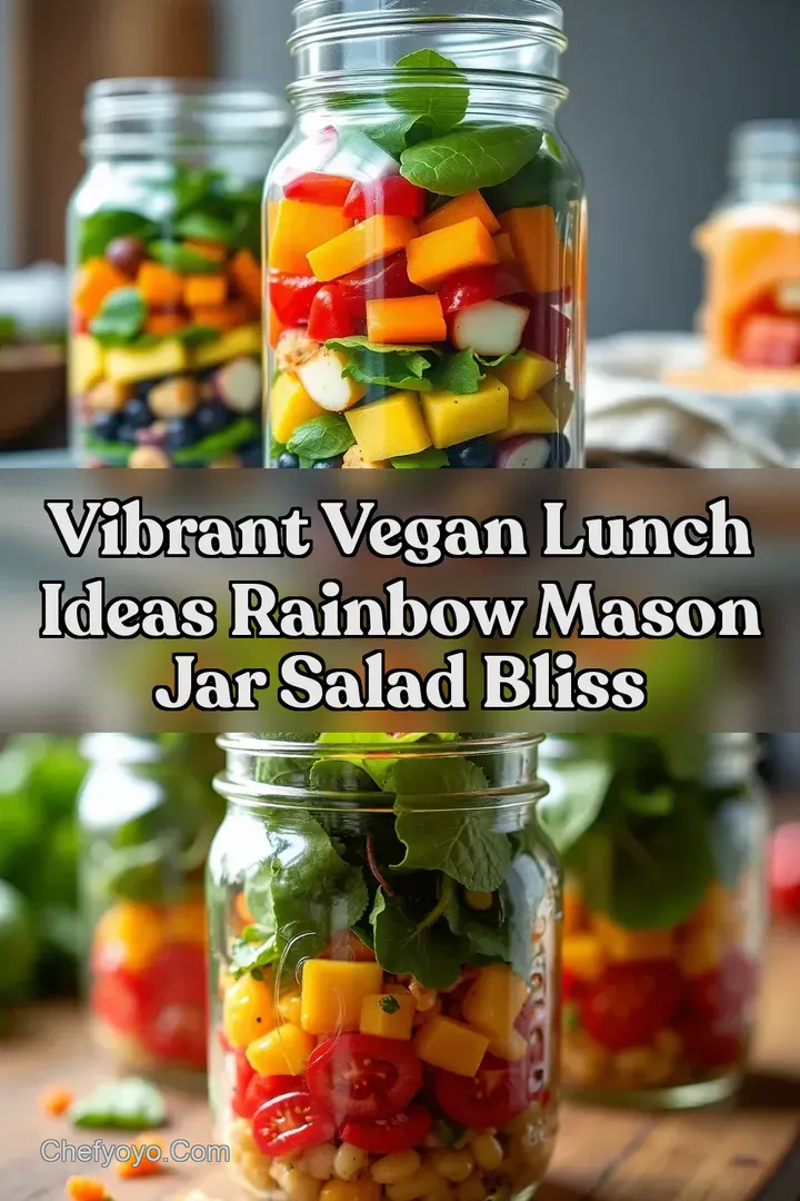 Vibrant Vegan Lunch Ideas Rainbow Mason Jar Salad Bliss