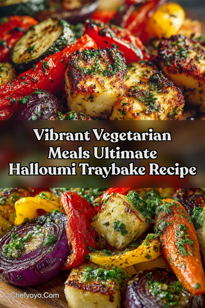 Vibrant Vegetarian Meals Ultimate Halloumi Traybake Recipe