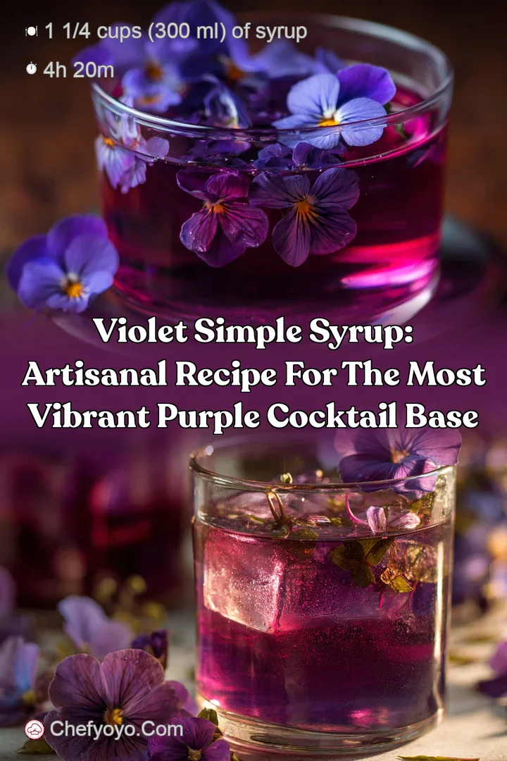 Violet Simple Syrup: Artisanal Recipe for the Most Vibrant Purple Cocktail Base