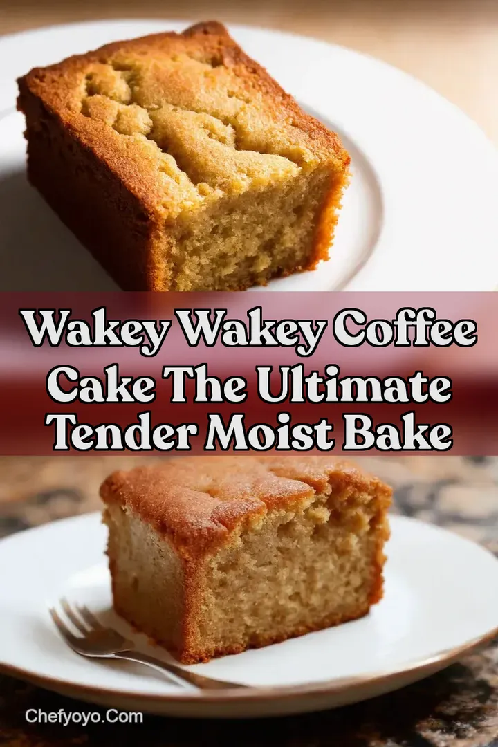 Wakey Wakey Coffee Cake The Ultimate Tender Moist Bake