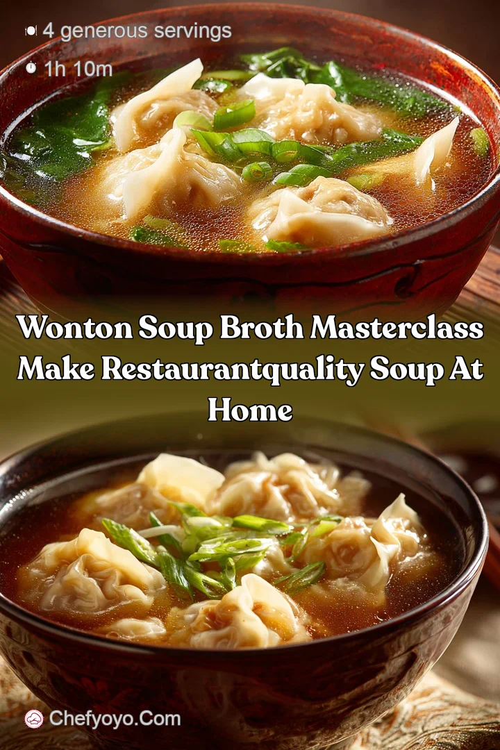 Wonton Soup Broth Masterclass Make RestaurantQuality Soup at Home