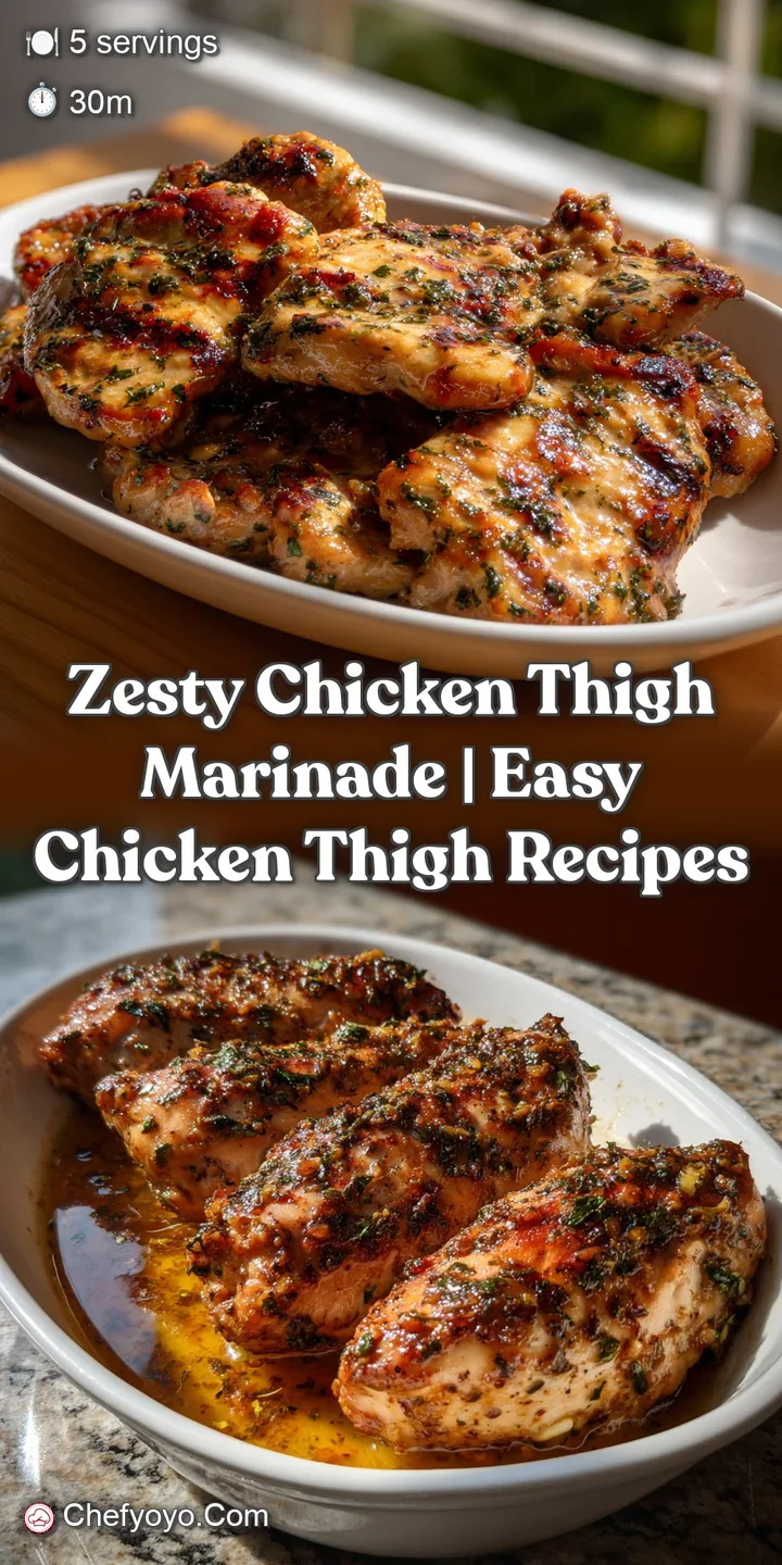 Zesty Chicken Thigh Marinade | Easy Chicken Thigh Recipes