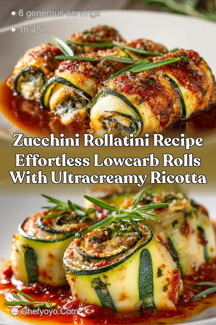 Zucchini Rollatini Recipe Effortless LowCarb Rolls with UltraCreamy Ricotta