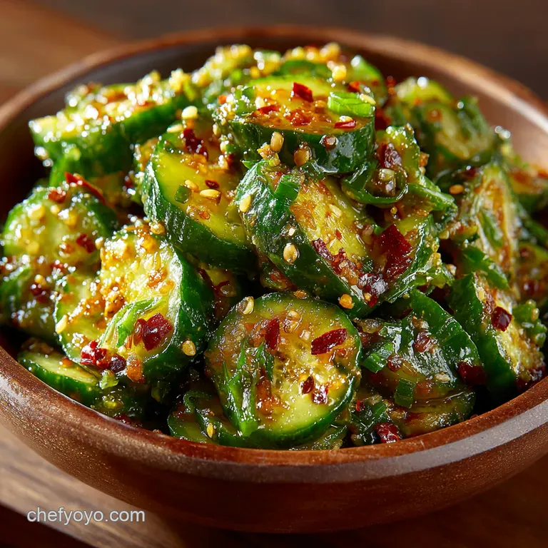 10Minute Smashed Cucumber Salad with Sesame Ginger Vinaigrette