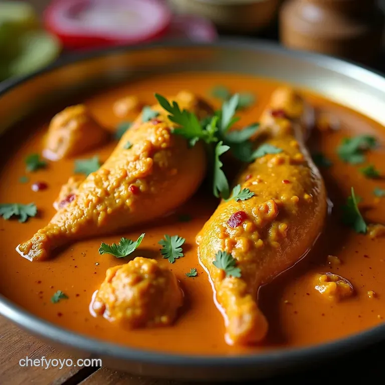 35Minute Buttery Bliss Quick Fix Homemade Butter Chicken presentation