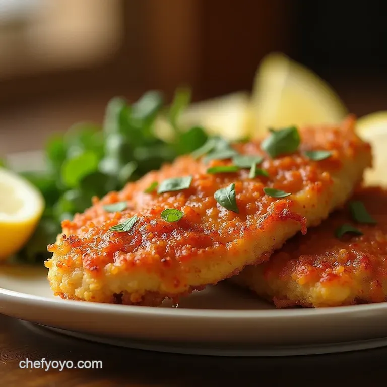Crispy Golden Perfection the Ultimate 30Minute Air Fryer Chicken Parmesan presentation