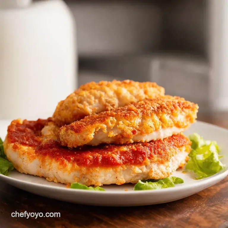 Air Fryer Chicken Parmesan Crispy Cheesy Perfection in Minutes presentation