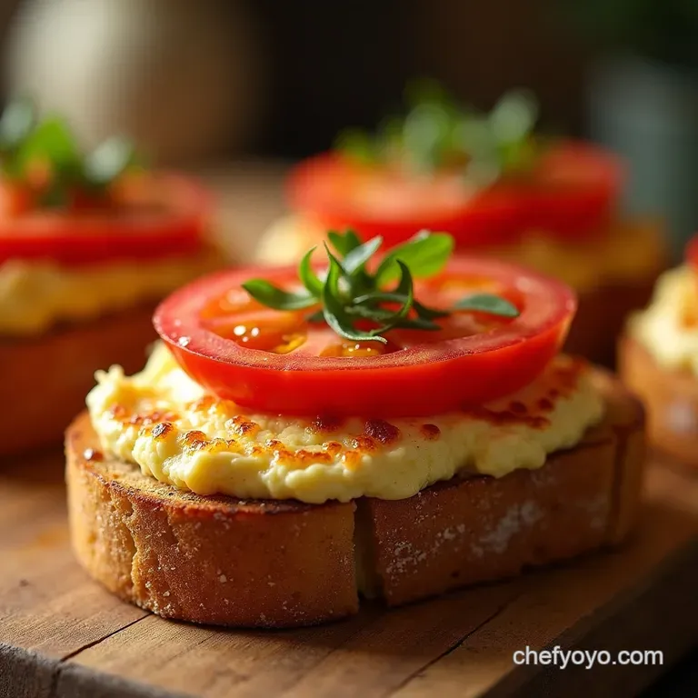The Better Than Basic Air Fryer Cottage Cheese Burst Tomato Toast presentation