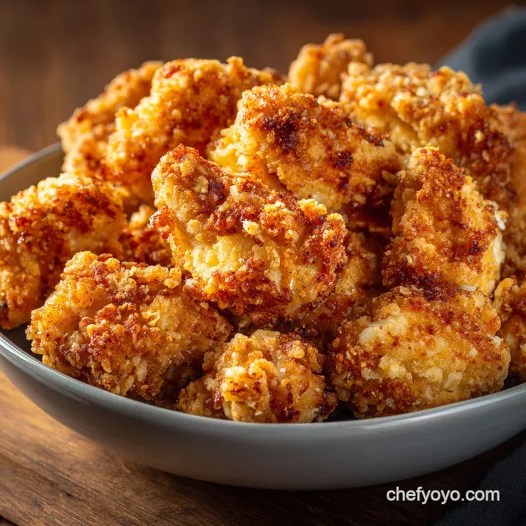 Air Fryer Popcorn Chicken Crispy Golden Crunch with Zero Guilt presentation