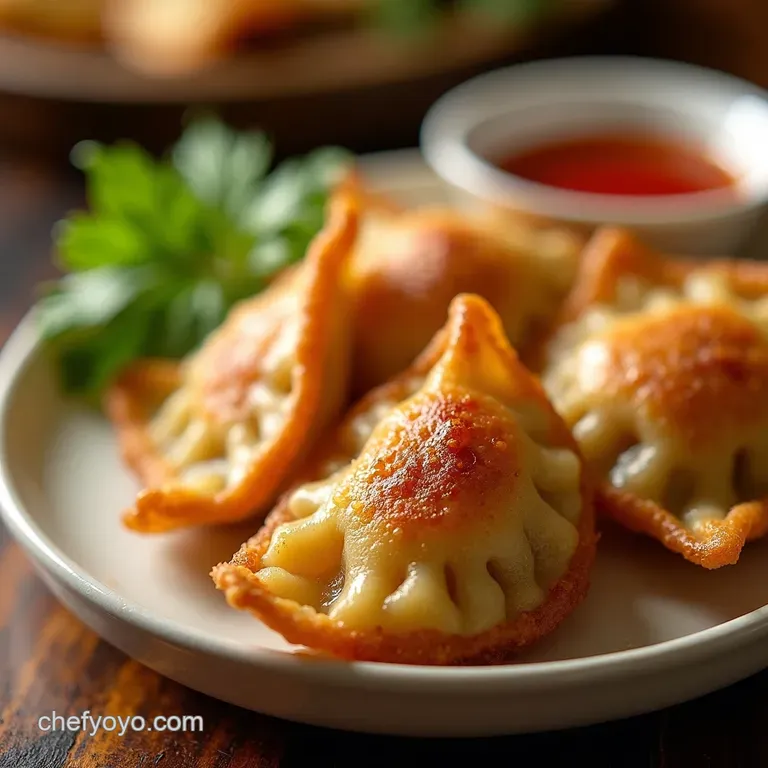 Air Fryer Frozen Potstickers presentation