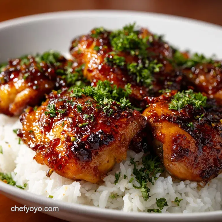 Air Fryer Asianglazed Boneless Chicken Thighs: Sticky Perfect in 35 Minutes presentation