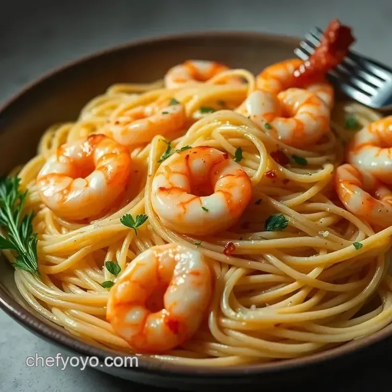 Angel Hair Pasta with Lemon-Garlic Shrimp