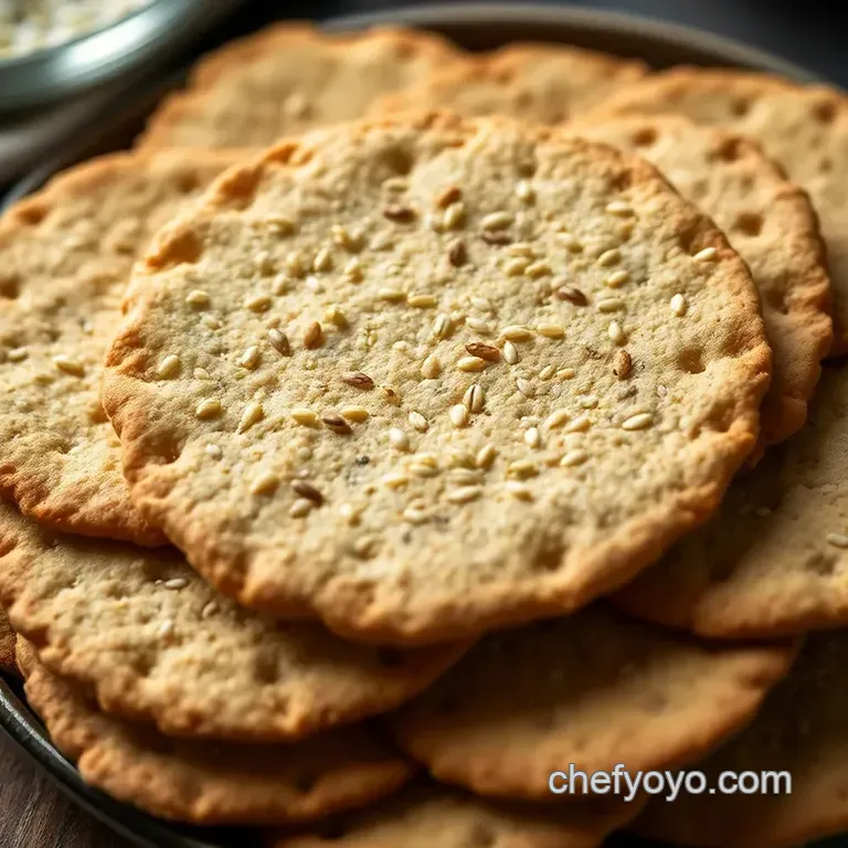 Artisan Crusty Crackers presentation