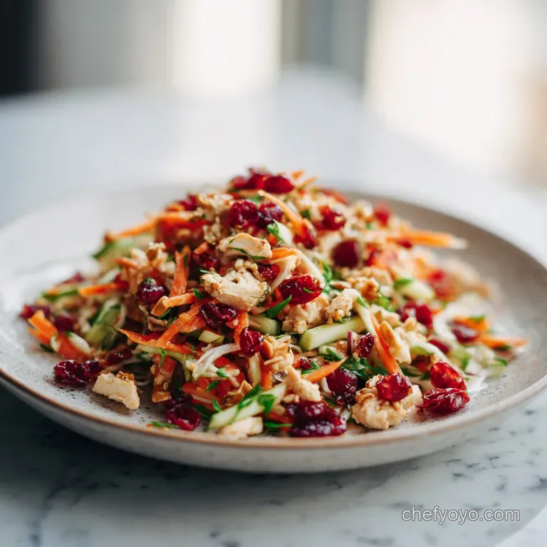 Asian Chicken Cranberry Salad Recipe